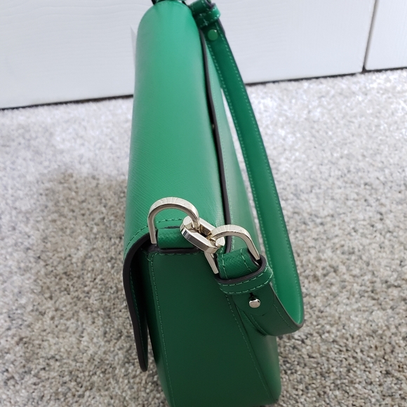 NWT Kate Spade ♠️ Green saffiano leather shoulder bag - Picture 7 of 9